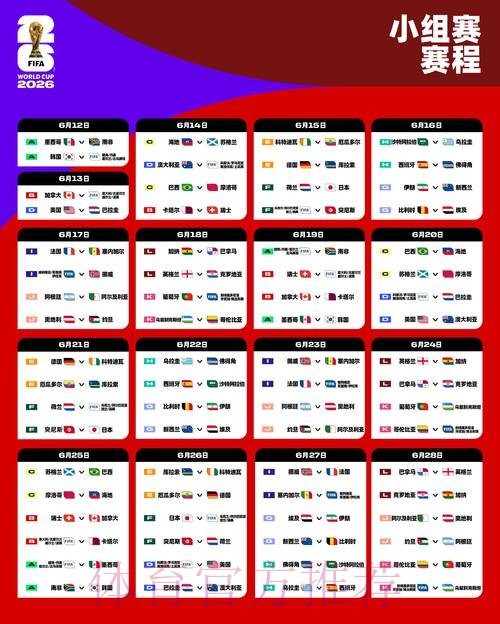 2026世界杯赛程一览高清直播怎么查
